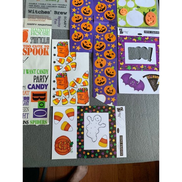 Halloween Scrapbook Stickers & Kits Bundle - Assorted Designs & Sizes - Picture 10 of 13